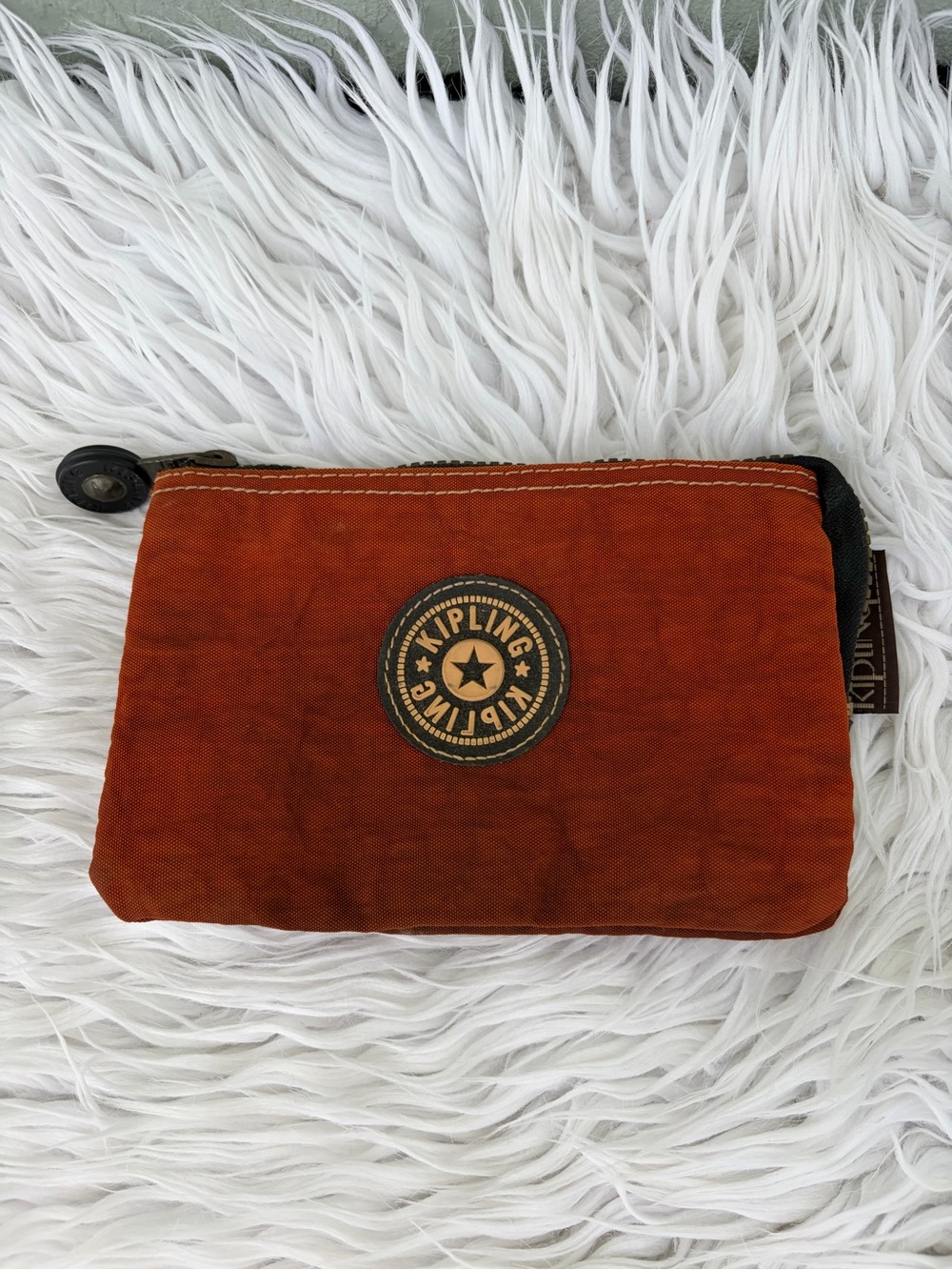 Kipling Rust Orange Zip Wallet